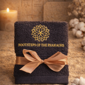 Black Egyptian cotton facecloth